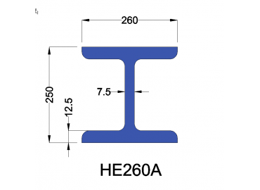 HE260A constructiebalk