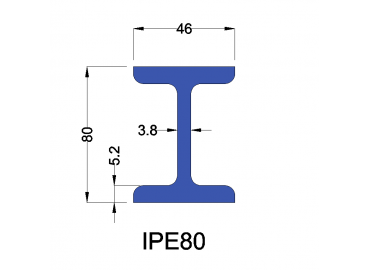 IPE80 constructiebalk