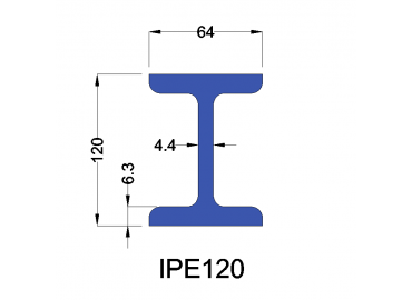 IPE120 constructiebalk