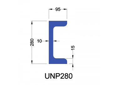 UNP280 constructiebalk