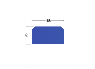 HE200A-B tussenschot 168x96x10mm