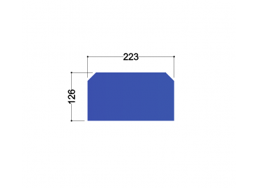 HE260A-B tussenschot 223x126x10mm