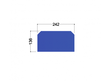 HE280A-B tussenschot 242x136x10mm