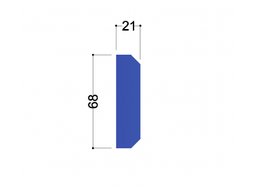 IPE 80 tussenschot 68x21x10mm