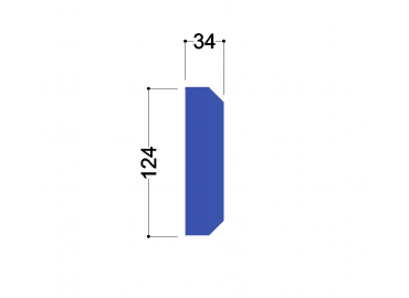 IPE 140 tussenschot 124x34x10mm