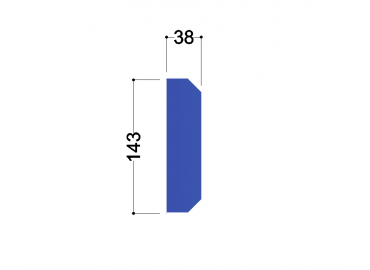 IPE 160 tussenschot 143x38x10mm