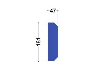 IPE 200 tussenschot 181x47x10mm